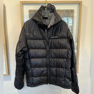 Montbell 800 Fill Power The Alpine Down Parka Black Hood Mens Medium